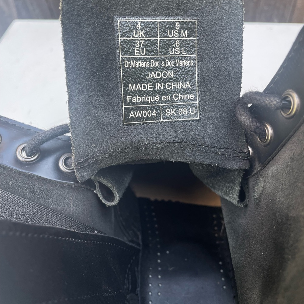 Black Platform Lace-Up Boots - Picture 6 of 9